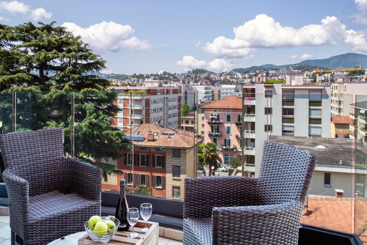 Panoramic Penthouse - Happy Rentals Lugano Eksteriør bilde