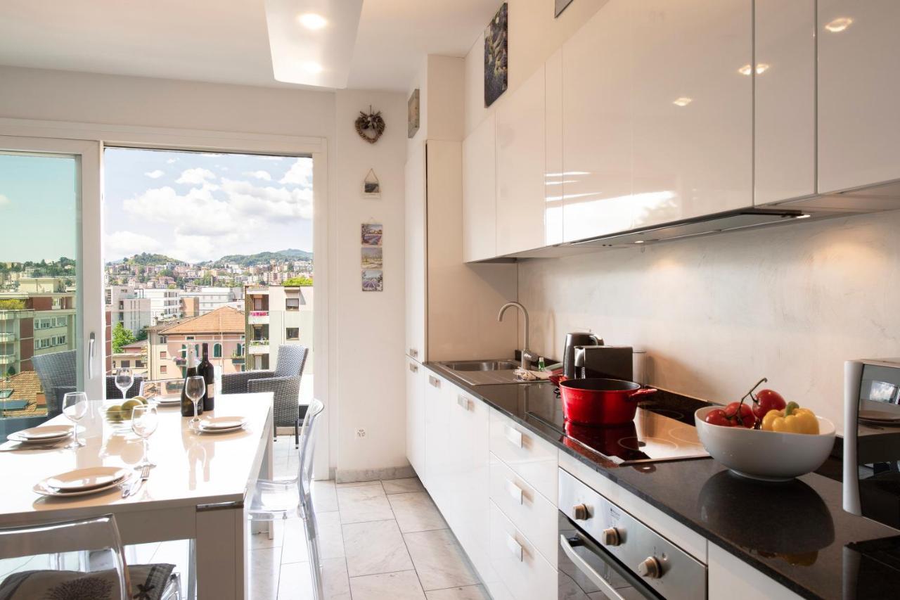 Panoramic Penthouse - Happy Rentals Lugano Eksteriør bilde